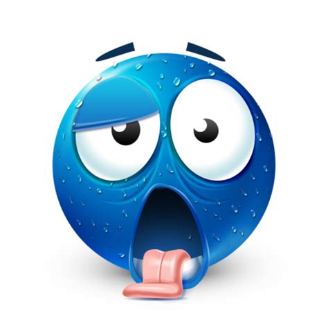 Bluemoji Sickly Smiley Blue Emoji Know Your Meme