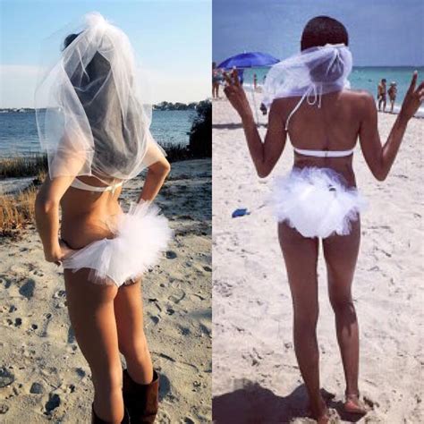Bachelorette Bikini Veil Beach Bridal Wedding Veil With Comb Cut Edge Tulle White Croup Booty