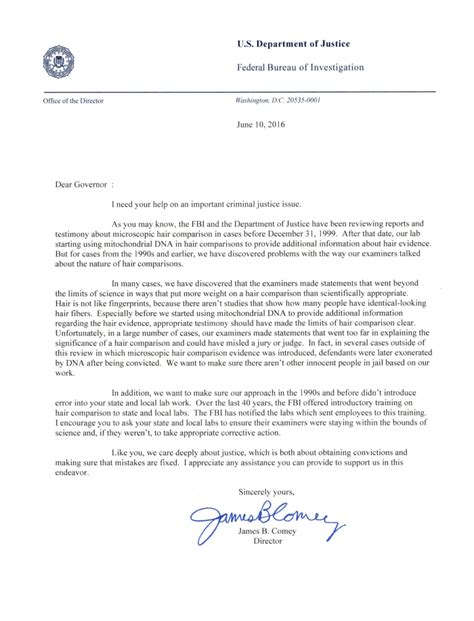 Professionally being a part of the fbi has been a career goal since i was a child. Fbi Format Letter : Read Trump S Bizarre Letter Telling ...