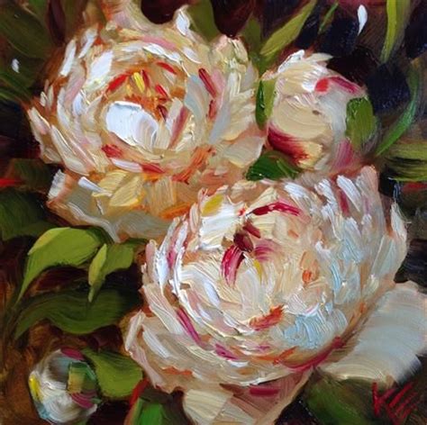 Daily Paintworks Original Fine Art Krista Eaton Floral Painting