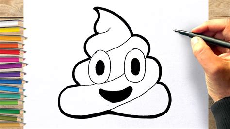Comment dessiner un emoji caca dessin crotte facile Çocuk Gelişimi