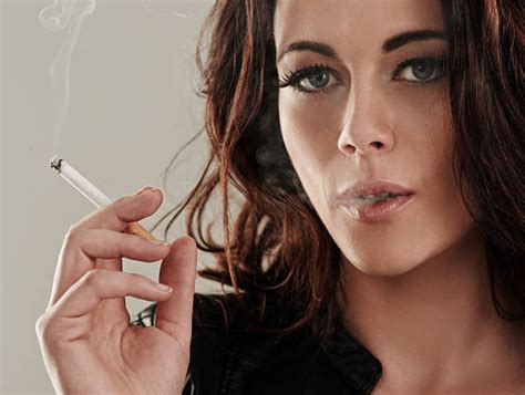 Young Women Smoking Adriana Yara
