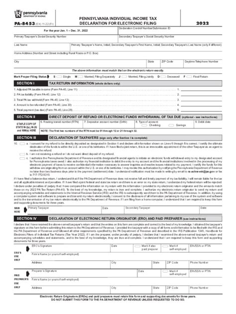 Pa Income Tax 2022 2024 Form Fill Out And Sign Printable Pdf Template