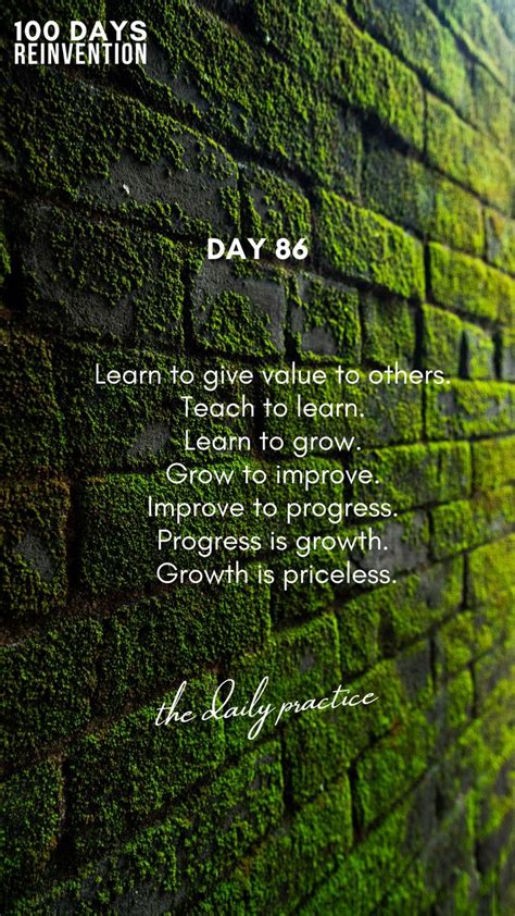 Day 86 Of 100 Days Of Reinvention 100 Day Challenge 100th Day Words
