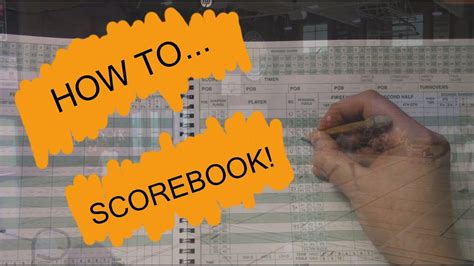 Scorebook For Basketball How To Do The Basics Youtube