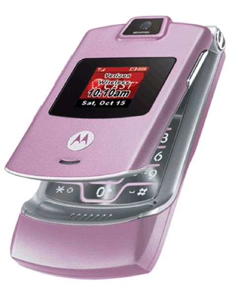 Whether you already have a smartphone and just want to go back to the good ol' flip phone days, or you just prefer the durability, simplicity, and affordability that flip phones offer, we're. Motorola Razr V3m Pink Verizon Flip Phone Ready To ...
