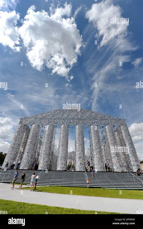 The Artwork Of Artist Marta Minujinthe Parthenon Of Books At The