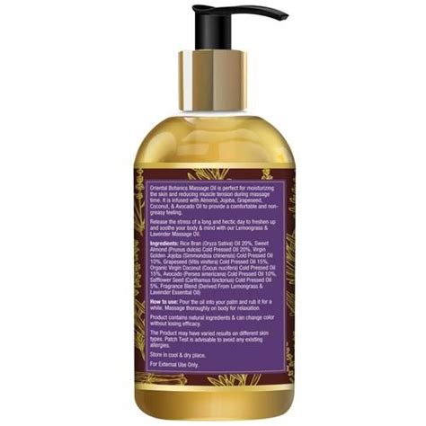 Buy Oriental Botanics Body Massage Oil Lemongrass And Lavender Online At Best Price Bigbasket