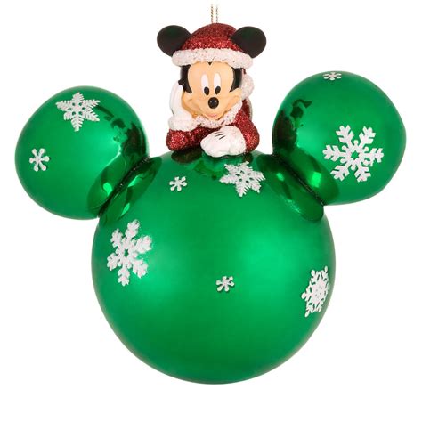 Ob deko, geschenke oder mode. Disney Christmas Ornament - Santa Mickey on Green ...