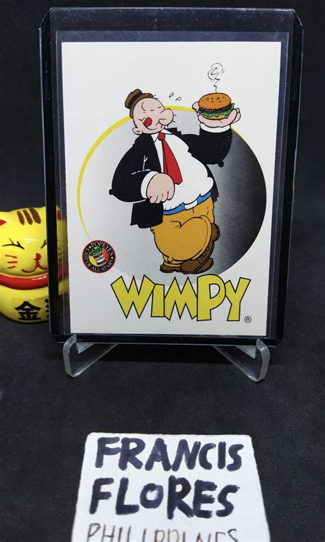 Popeye Card J Wellington Wimpy 4 Popeyes Cast Of All Stars Year