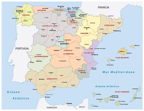 Spain Map Map Of Spain Mapa De Espana Gambaran