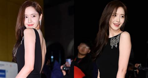 Girls Generation S Yoona Stuns In A Backless Black Gown Koreaboo