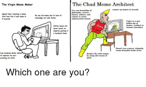 I might turn these two into characters to reuse. 25+ Best Memes About Chad Meme | Chad Memes