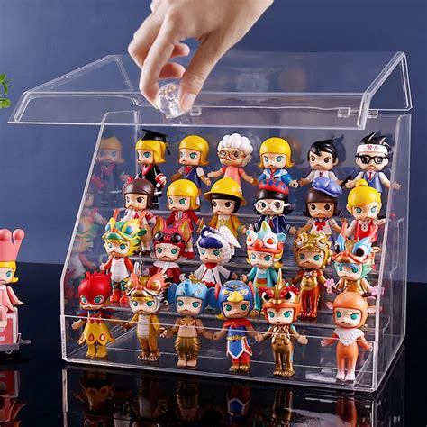 Acrylic Toy Display Box Doll Storage Box Clear Makeup Organizer