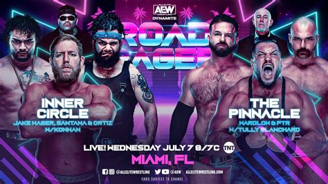 Aew Dynamite Road Rager Card For Tonight Five Matches Announced Tpww