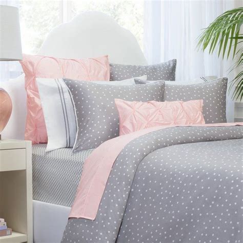 Gray And Light Pink Bedding Bedding Design Ideas