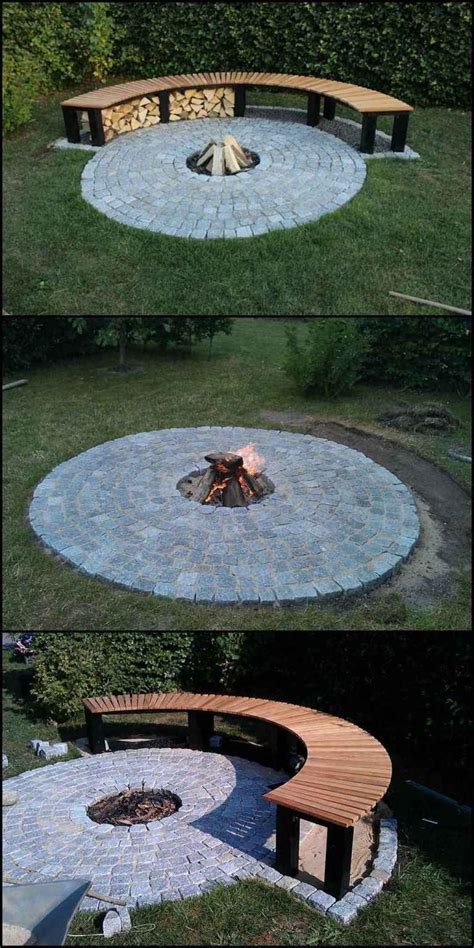 This fire pit is also circular, as a lot of fire pits are. 34 Easy Cheap Backyard Fire Pit Seating Area Design Ideas ...