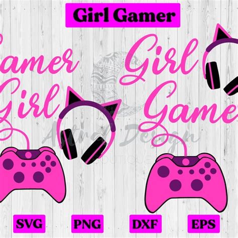 Girl Gamer Gamer Girl Svg Cut Files For Cricut Video Game Etsy