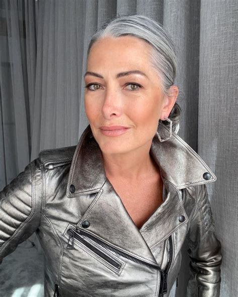 luisa grey hair 50 style and beauty modelling bts on instagram 28 months since my last