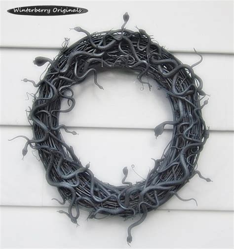 Halloween Wreath Snake Wreath Halloween Medusa Wreath Scary