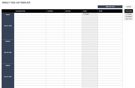 Free Task And Checklist Templates Smartsheet