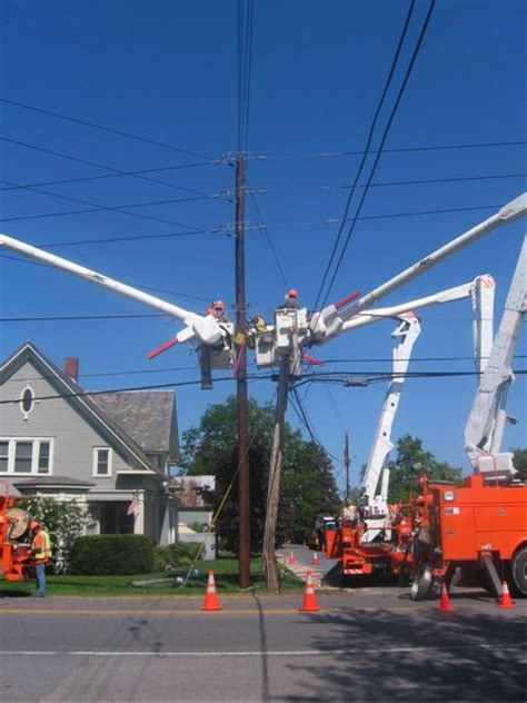 Nyseg Crews Repair Pole And Restore Power Following Vehicle Accident