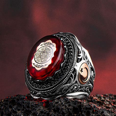Seal Of Solomon Ring King Solomon Silver Ring Kabbalah Ring Etsy
