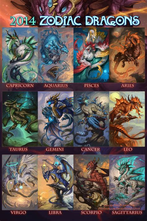 The 2014 Zodiac Dragons By The Sixthleafclover On Deviantart