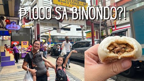 ₱1 000 Challenge Binondo Food Trip Youtube