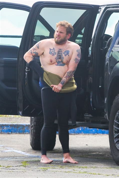 Jonah Hill Wipes Out Before Taking Shirtless Selfies On Surfing Trip In Malibu The Us Sun