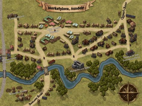 Map Of Marketplace Aundair In Eberron World Anvil