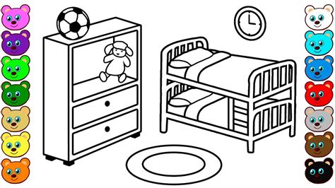 Cartoon Bedroom Coloring Pages Girls Bedroom Coloring Pages Are A Fun