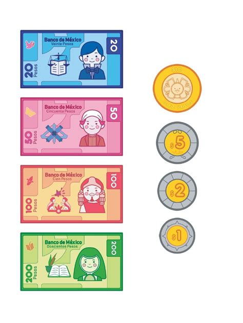 Monedas Y Billetes Para Imprimir Imprimir Sobres Juegos De Dinero Dinero De Juguete