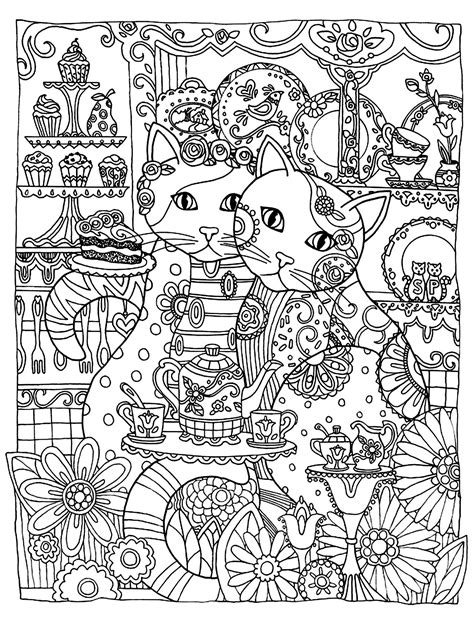 Cat Coloring Pages For Adults Wickedgoodcause