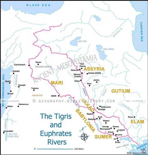 The Tigris And Euphrates Rivers Bible History