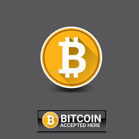 Vector Bitcoin Symbol Bitcoin Icon Stock Vector Illustration Of