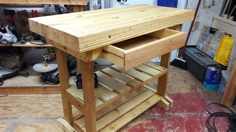 Workbench with Drawer from Pallet Wood   COMPLETE   CARPENTER