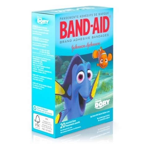 Band Aid Bandages Disneypixar Finding Dory Assorted Sizes 20 Ct
