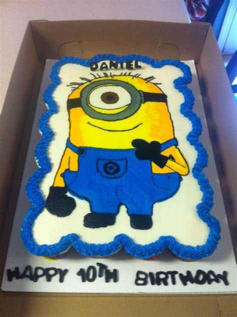 Frost a sheet cake with your favorite vanilla buttercream. Minion Cake Ideas | Minion Photo Cupcakejpg Cake Ideas and ...