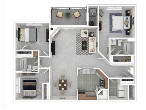 3 Bedroom Apartment Priced At 1534 1292 Sq Ft The Ridge At Blackmore