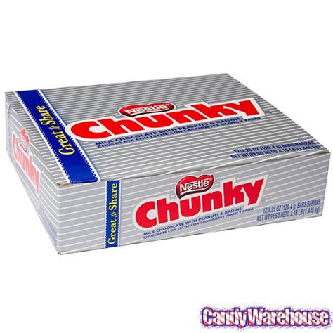 Nestle Chunky Giant Size Candy Bars 12 Piece Box Candy Warehouse