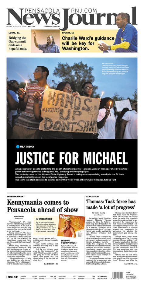 How 28 Local Newspaper Front Pages Across America Covered Ferguson