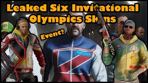 Leaked Six Invitational Olympics Skins Rainbow Six Siege Operation