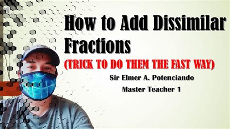 How To Add Dissimilar Fractions Youtube