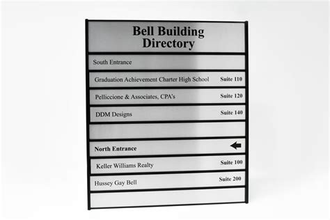 Interchangeable Office Directory Office Sign With Interchangeable Plates