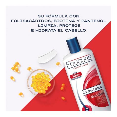 Shampoo Folicuré Control Caspa Men 2 En 1 De 700 Ml Walmart