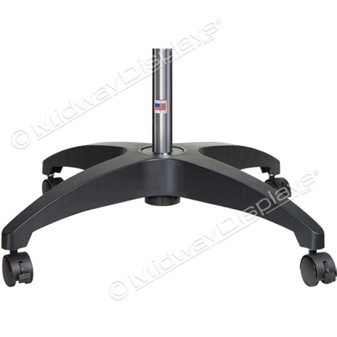 Retail 4 Point Plastic Floor Base For Pole Stand Merchandisers Midway