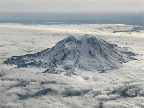 Mount Rainier In The Clouds Photograph By Shirley Stevenson Wallis Pixels