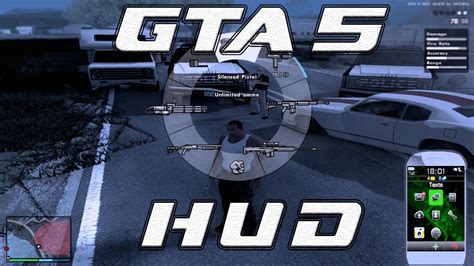 Gta San Andreas Mods Gta V Hud By Dk22pac Gameplay Download Youtube