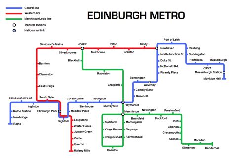Oc Made This Fantasy Edinburgh Metro Map About 10 Years Ago Just